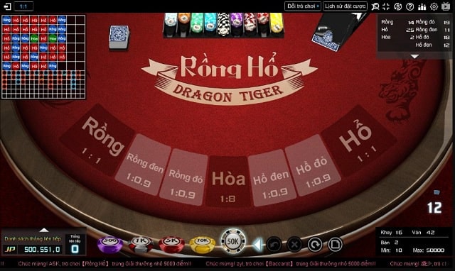 Rồng Hổ và bí kíp chơi game bài trực tuyến thắng 100% Rong Ho va bi kip choi game bai truc tuyen thang 100%