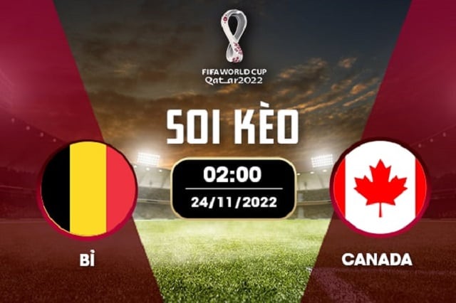 Soi kèo bóng đá SBO Bỉ vs Canada ngày 24/11/2022 – Vòng bảng World Cup 2022