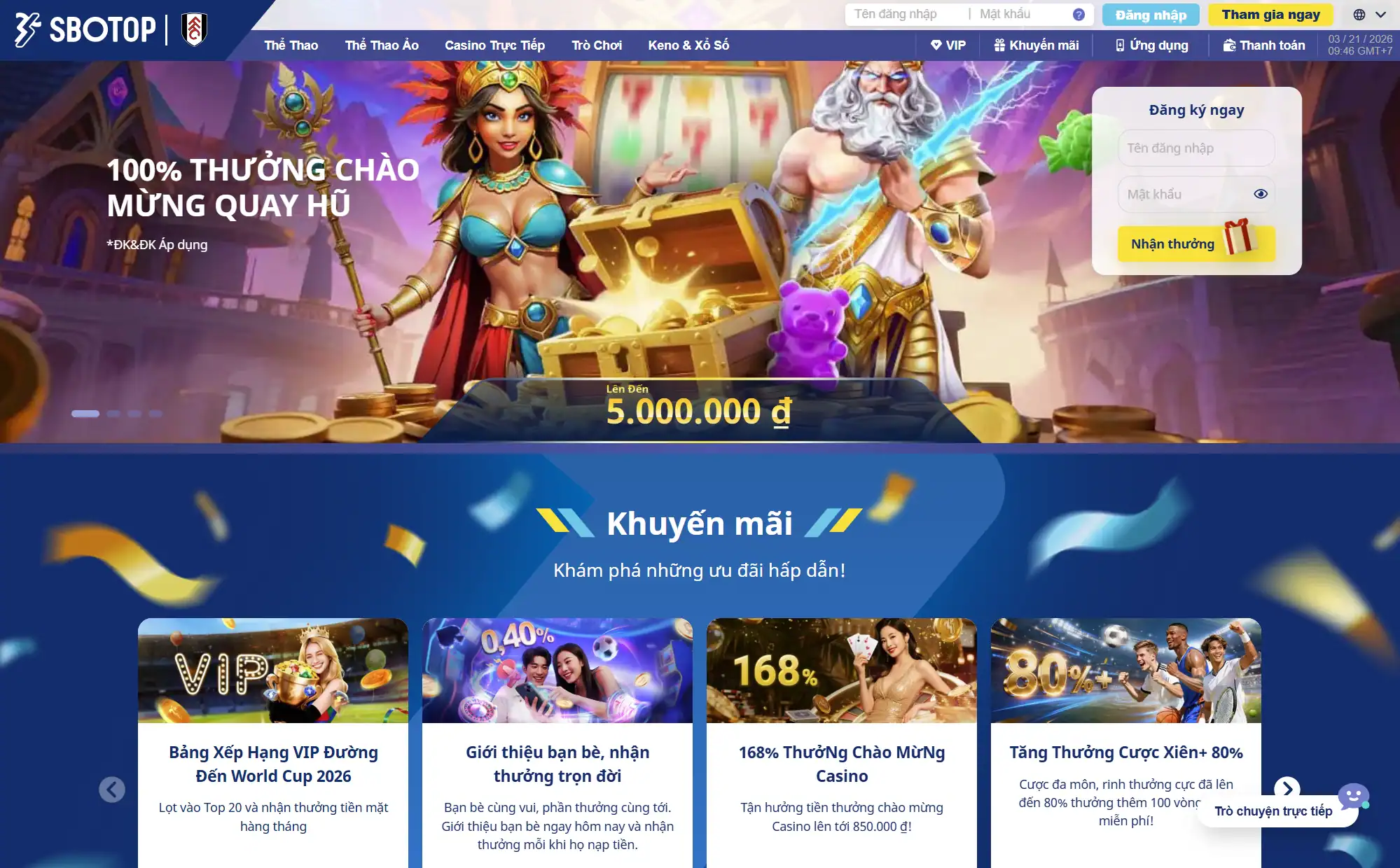 SBOTOP [QuanHeQuocTe] - Link vào nhà cái Sbobet mới nhất năm 2026