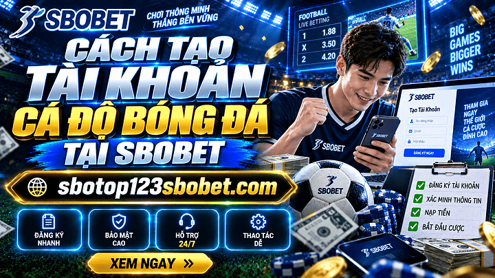 Cách tạo tài khoản cá độ bóng đá tại Sbobet đơn giản và dễ thực hiện